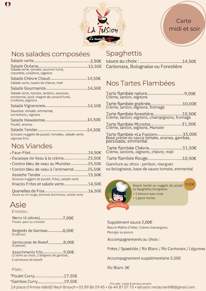 La Fusion - Menu Image 2