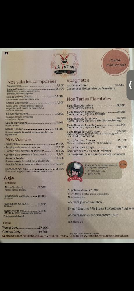 La Fusion - Menu Image 4